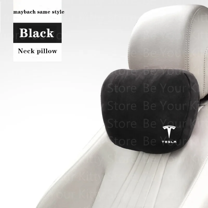 Car Lumbar Pillow For Tesla Model 3 X S Y 2022 Memory Foam Headrest