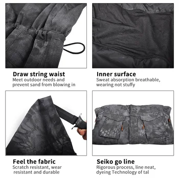 HAN WILD Camping Tactical Climbing Jacket - Men's Combat Coat - Windbreaker - Thermal Work Coats - Hiking Hunting 6