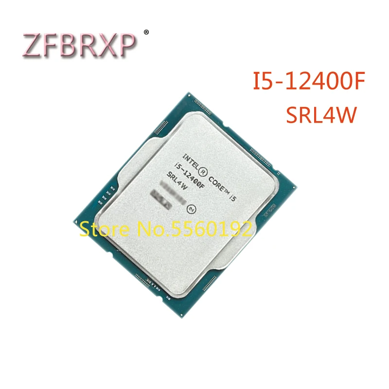 100% Originale Nuovo I5-12400F Srl4W Bga Cpu Tray Desktop