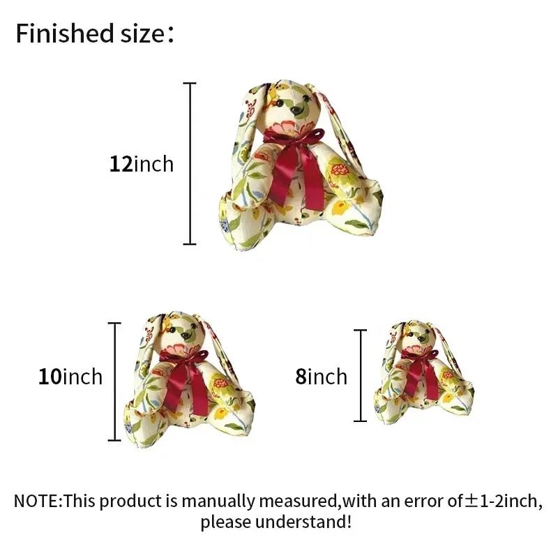 YOMDID Bunny Shaped sewing template Acrylic Template Set DIY Memory Bunny Quilting Templates Dolls Toy Sewing Tool Frame Rulers Gift Decoration
