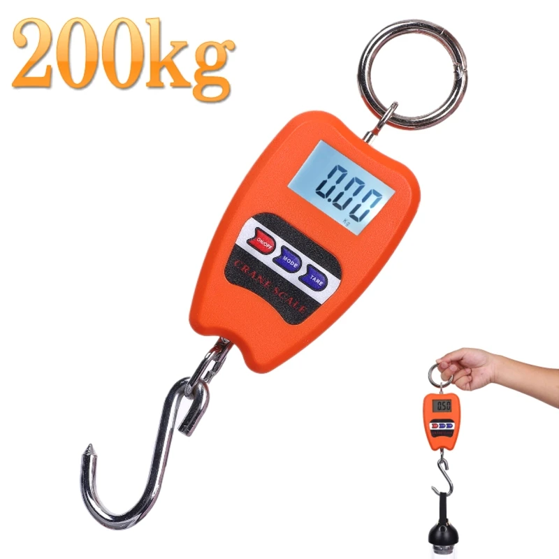 Scale weighing heavy item with hook
