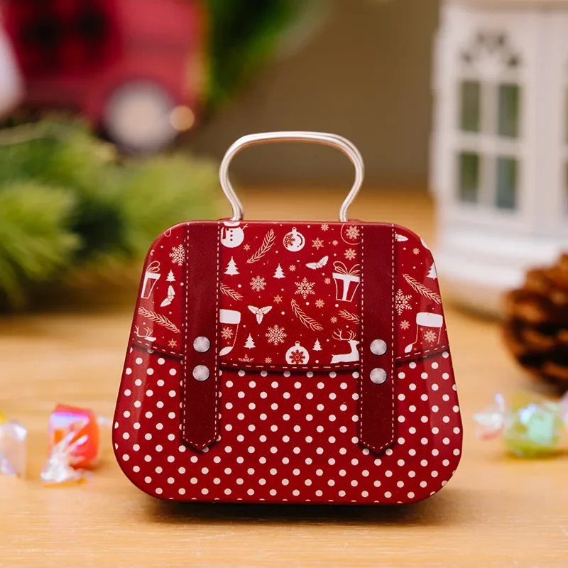 Boîte En Métal Décorative Pour Noël - Format Carré, Pour Emballer Des Bonbons Ou Petits Cadeaux - Décoration De Fête