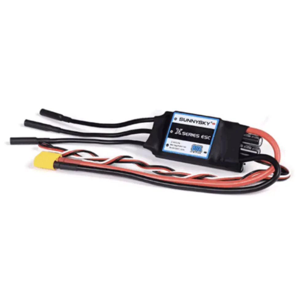 SUNNYSKY 80A 2-6S Бесщеточный регулятор скорости с разъемом 5 В/6 В/7,4 В/5 А BEC 4,0 мм XT60 для радиоуправляемого самолета thumbnail 3