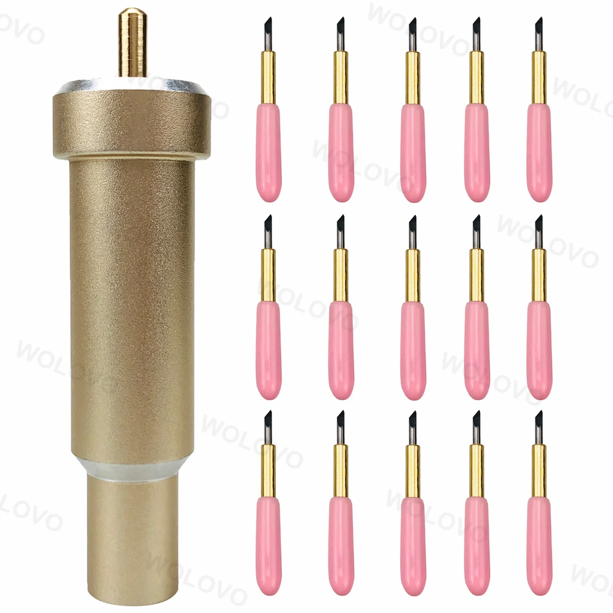 Plotter Standard Da 15 Pezzi Premium Fine Point Blade E 1Pc Holder Per Cricut Maker 3/Cricut Explore 3/Explore Air Golden Set