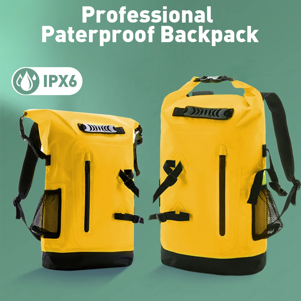 25L Waterproof Swimming Bag Waterproof Backpack Dry Sack Fishing Boating Kayaking Storage Drifting Rafting Bag