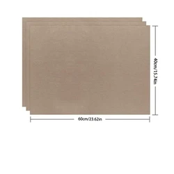 Reusable Non-Stick Heat-Resistant Baking Mat - Oil-Proof Oven Liner and BBQ Pad (Multiple Sizes Available) - 10PCS (40x60cm coffee)