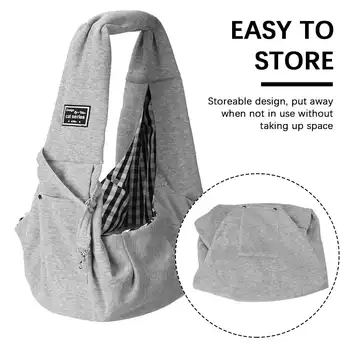 Borsa da trasporto per cuccioli di animali domestici Gatti Cuccioli Borsa a tracolla per cani da viaggio all'aperto Borsa a tracolla singola in cotone Comfort