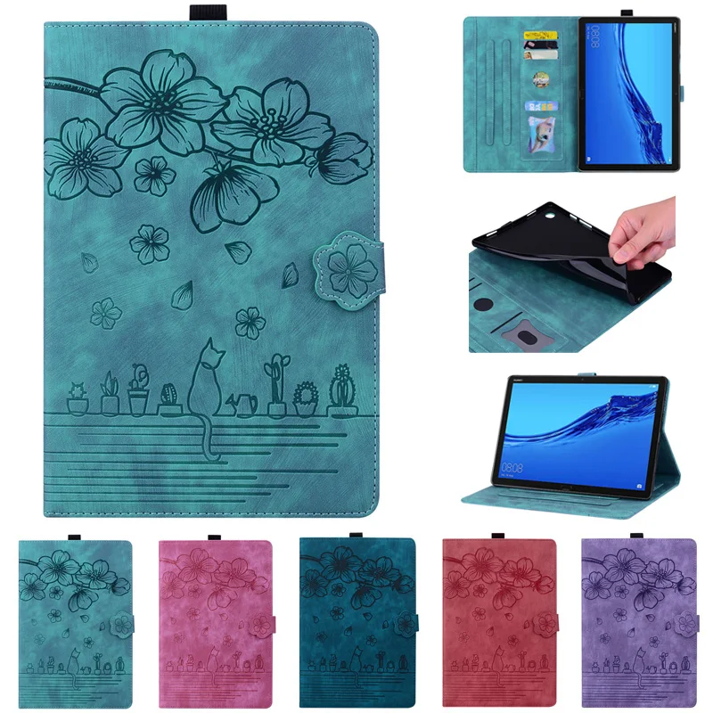 Floral Cat Wallet Cover