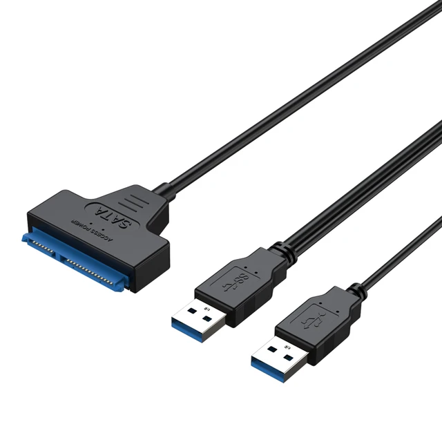 SATA to USB 3.0 / 2.0 Cable Up to 6 Gbps for 2.5 Inch External HDD SSD Hard Drive SATA 3 22 Pin Adapter USB 3.0 to Sata III Cord
