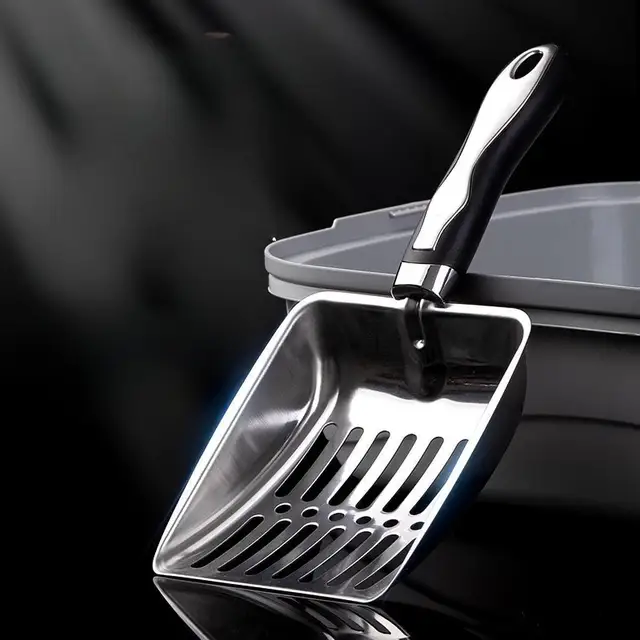 Stainless Steel Cat Litter Scoop Kitty Scooper for Pets Supplies Rabbits 2