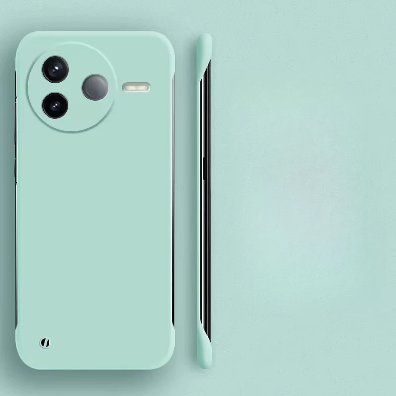 Frameless Slim Matte Shockproof Hard PC Candy Bumper Case