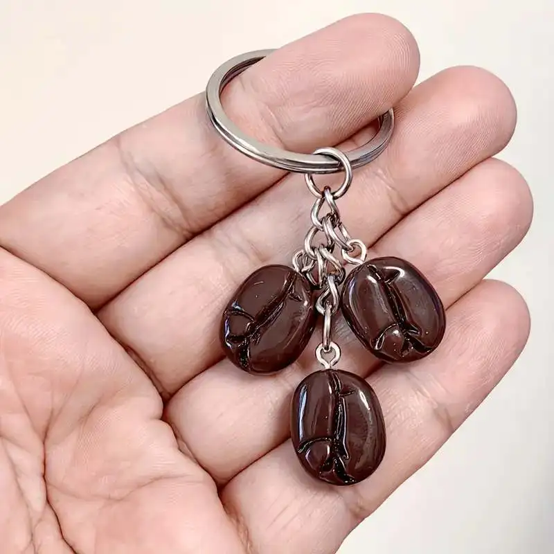 Portachiavi Macchina Del Caffè In Acciaio Inox, Placcato Oro 18k, 43x28 Mm, Ciondolo Per Amanti Del Caffè, Regalo