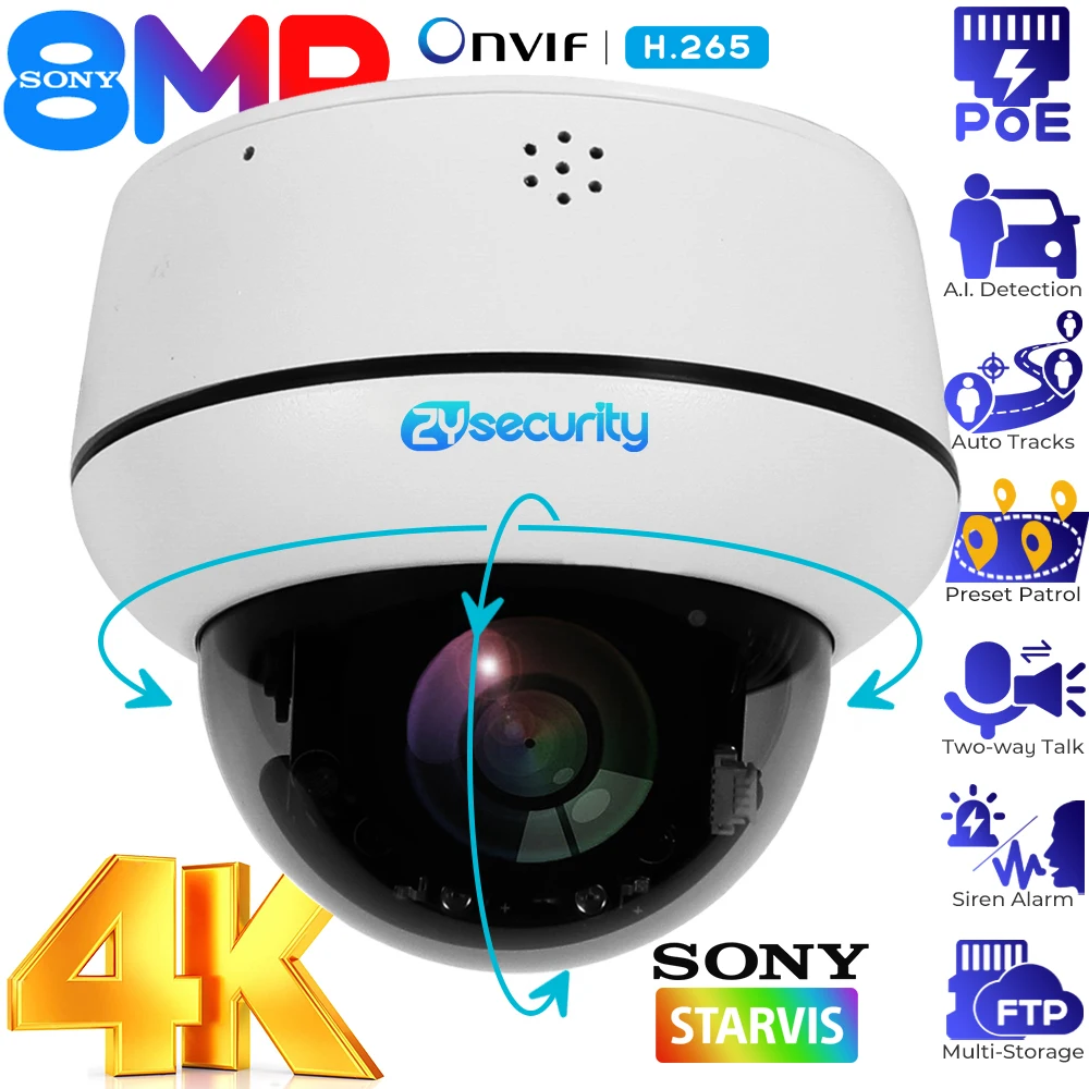 1080P 4MP 5MP PTZ IP カメラ アウトドア Onvif 30X ズーム 防水 ミニ Speed Dome カメラ 2MP H 送料無料 TP-LINK VIGI C240I (4mm) [VIGI 4MPドーム型IRネットワークカメラ]: XPRICE店