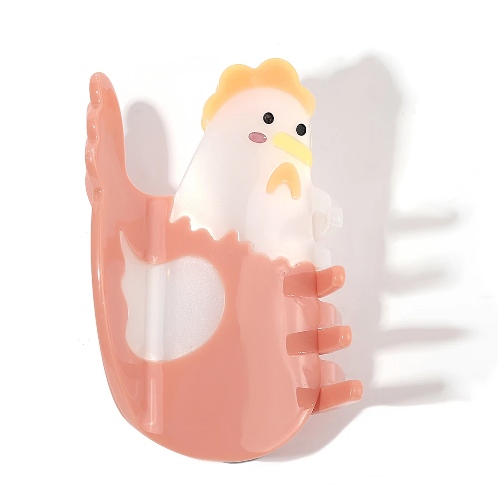 

Женский зажим для волос, забавная Заколка-краб с мультяшным рисунком курицы, животного, хвоста, аксессуары для волос, 2024