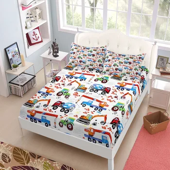 Set di lenzuola con angoli per bambini della fabbrica di costruzione Set di biancheria da letto king size matrimoniale king size 1