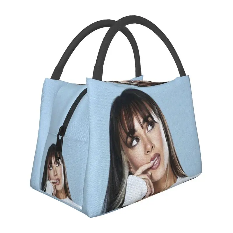 

Beauty Aitana Insulated Lunch Bags for Camping Travel Spanish Singer Portable Thermal Cooler Bento Box Women