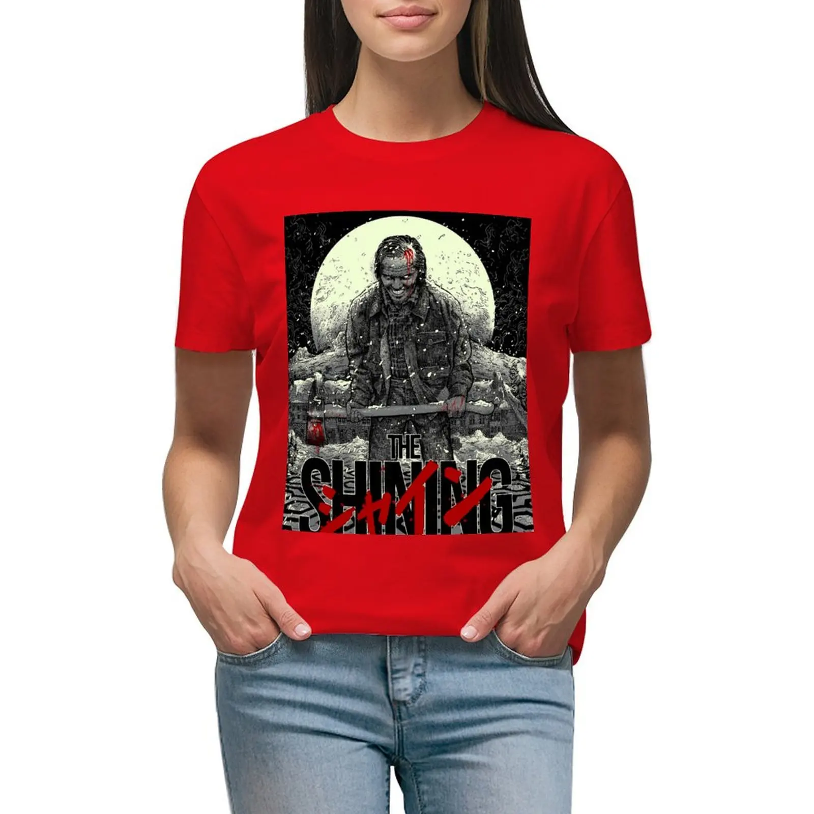 

The Shining T-shirt summer top shirts graphic tees black t-shirts for Women