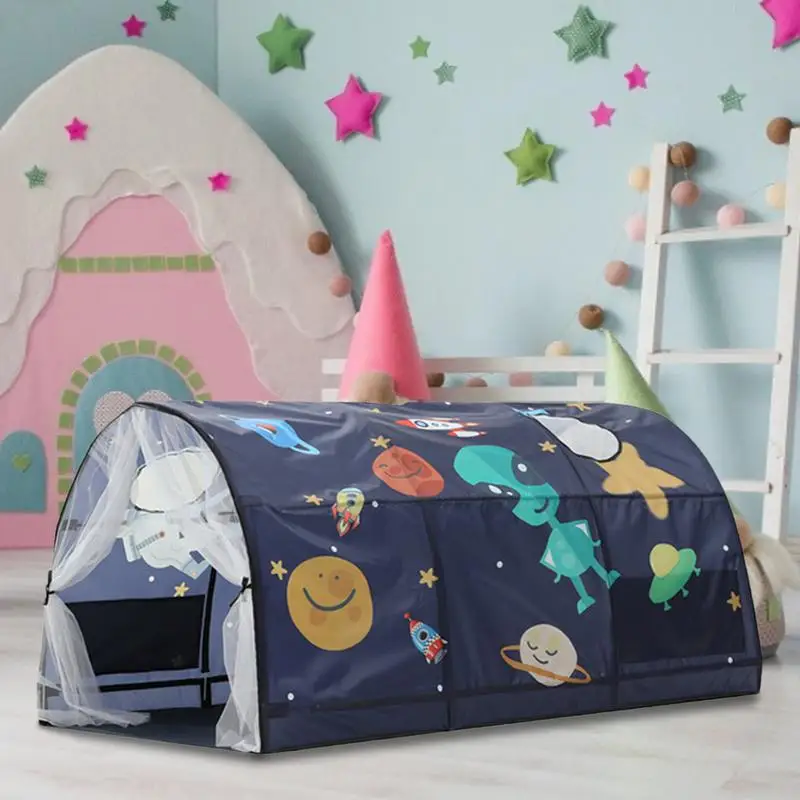 

Kids Play Tent Indoor Tent House For Boys And Girls Bed Tent Privacy Tents Bed Canopy Shelter Cabin Indoor Cartoon Stars Moon