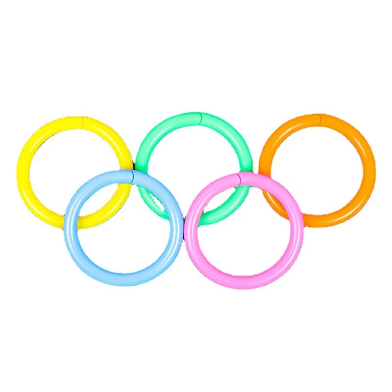 15/20/28/32mm Plastic Ring Binder DIY Albums Circle Loose-leaf Book Hoops Opening Office Binding Supplies Photo Album 50 Pcs