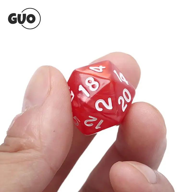 1pc 20 Faces Games Dices For Rpg Dungeons & Dragon Two-Tone D20 RPG Dice Rich Colors D20 Dice