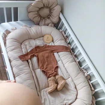 Nuovo cuscino per lettino in cotone di pizzo, lettino portatile per neonati nel materasso da letto, prodotti per bambini