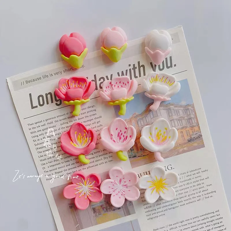 Pink flower resin decorative refrigerator magnet magnets creative whiteboard cartoon magnetic stickers magnetic fridge magnets,magnetic sticker,magnetic fridge stickers,refrigerator decor