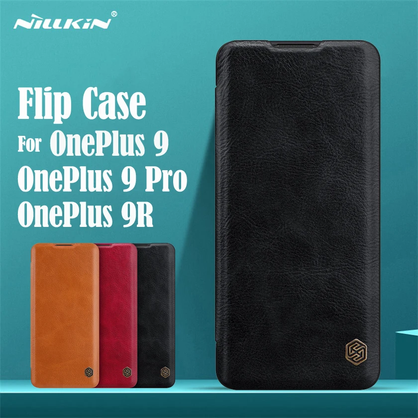 ForOnePlus9Pro9RFlipCaseNillkinQinLeatherFlipCoverCard