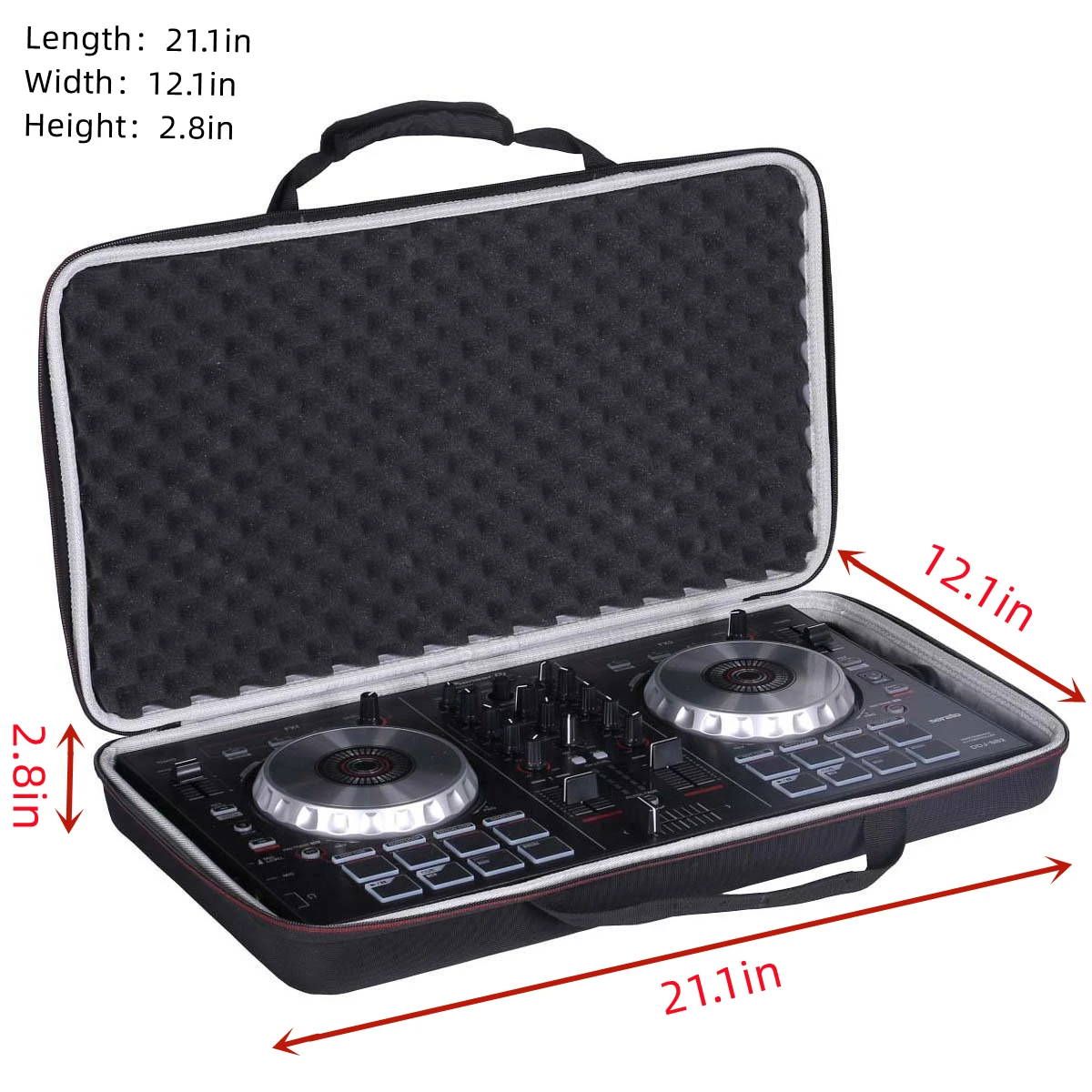 EVA Case for Pioneer DJ DDJ SB3/DDJ SB2/DDJ 400 or Portable 2 channel Controller or DDJ-RB Performance DJ Controller