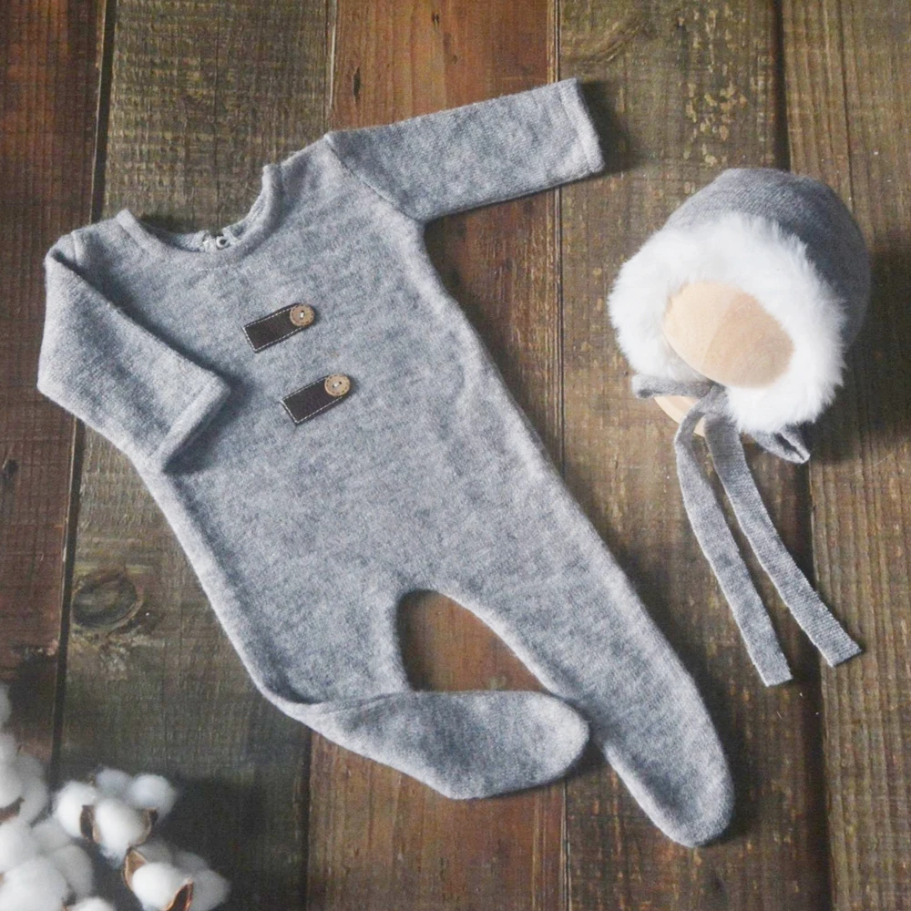 

Footed Costume Baby Girl Newborn Photography Props Long Sleeve Newborn Outfit Photo Shoot Baby Clothes New Born Accessories