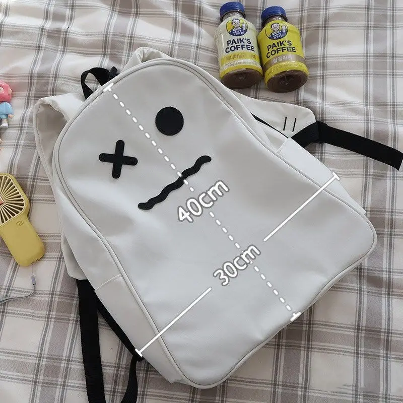 

Ins Hot Sales Niche Ghost Backpack Ulzzang Ugly Cute Personality Large Capacity Backpack Student Schoolbag For Women&Men