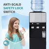 3-in-1 Water Dispenser Hot Cold Ice Maker 27LBS Daily Child Safety Lock High Efficiency Silent Operation 5