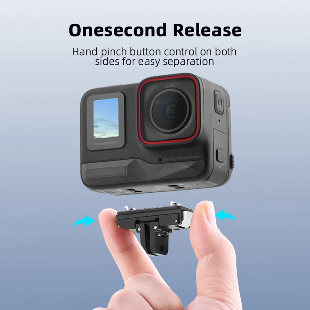 카메라 확장 어댑터 고정 거치대, 지지대 카메라 액세서리, 정교한 마운트, Insta360 Ace/Ace Pro 마그네틱 퀵릴리즈