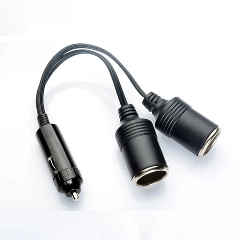 Universal Dual Port Car Cigarette Lighter Splitter Female Socket Plug Power Adapter for Electronics Automobiles Accessories
