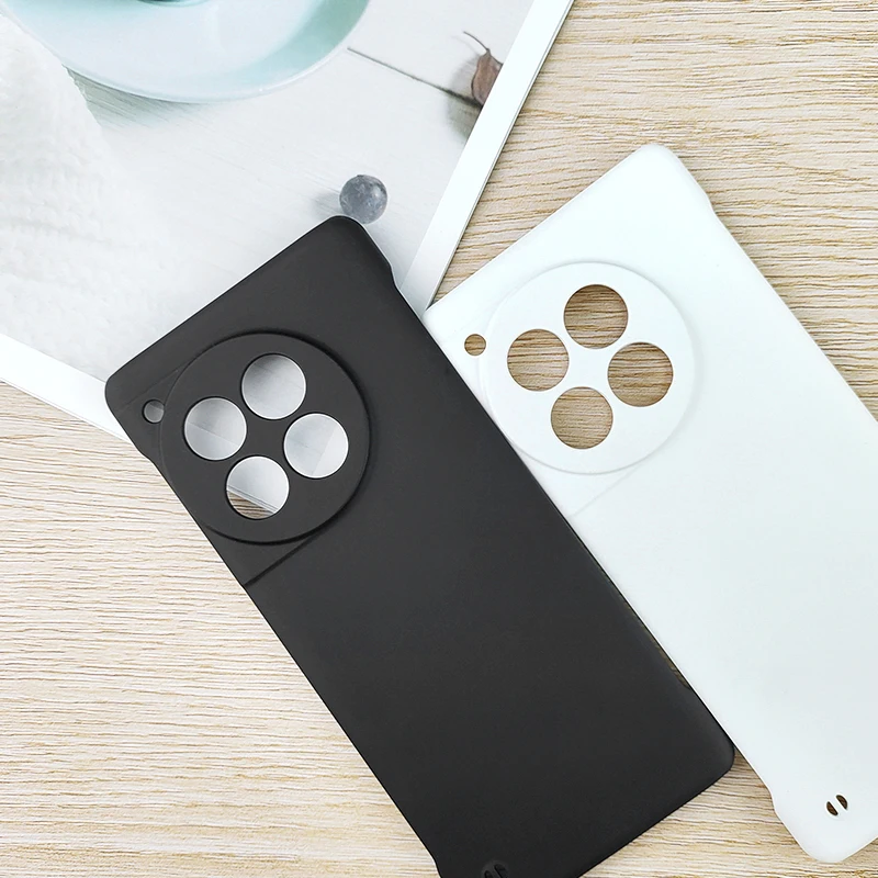 Candy Color Frameless Matte Case For OnePlus 12R Ace 3 Ace3 5G Slim Hard PC Shockproof Bumper Cover 6
