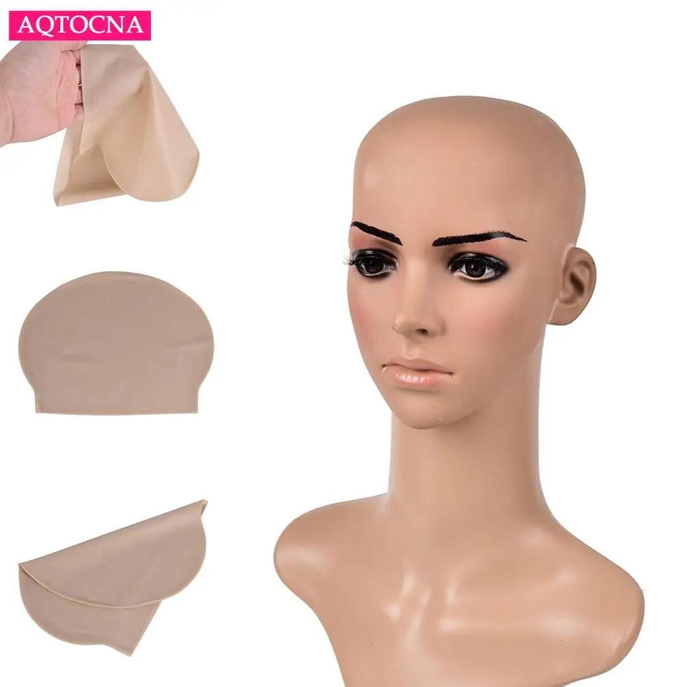 재미있는 라텍스 스킨 가짜 대머리 남녀공용 멋진 필름, 파티 원피스 스킨 헤드 가발 캡, 라텍스 마스크 모자, 신제품