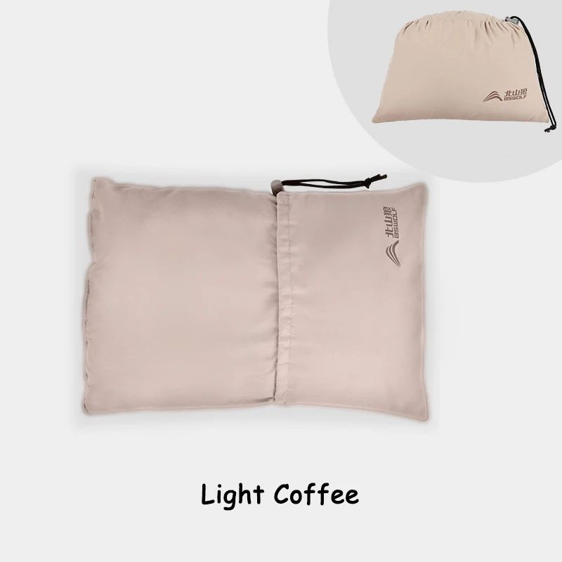 Portable Outdoor Camping Sleeping Pillow, Small Packable Travel Cotton Headrest, Office Napping Artifact