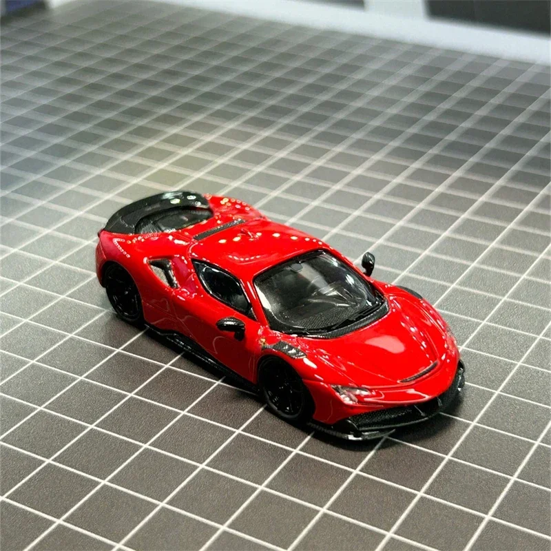 FINE MODEL 1:64 Novitec SF90 Red/white/Purple limited999