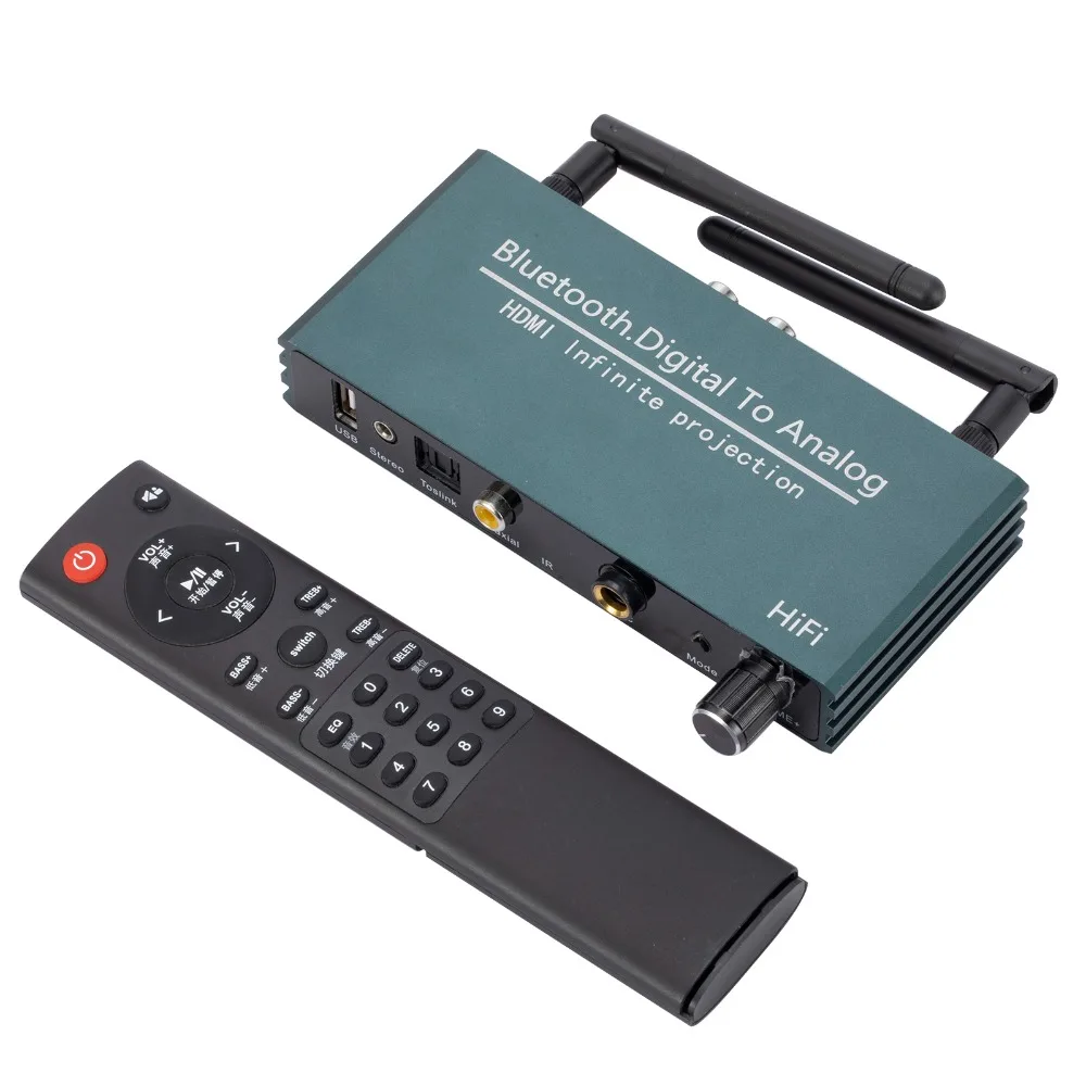 

Wireless Wireless Screen Projector HDMI-Compatible Bluetooth Receiver Fiber Optic Audio Converter with Remote Co-screening