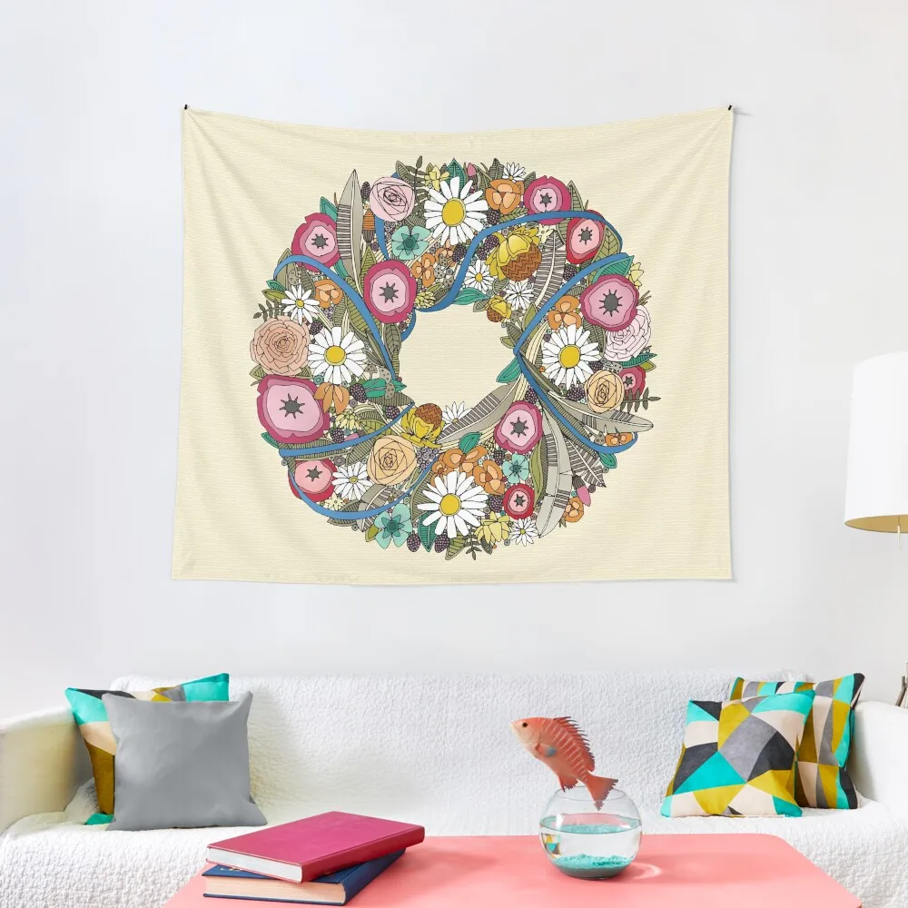 

midsummer crown cream Tapestry Bedroom Organization And Decoration Decor For Bedroom Aesthetic Room Decor Korean