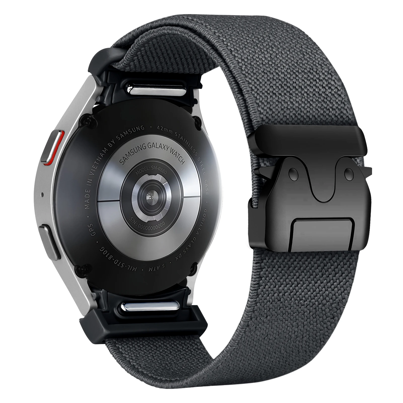 Premium Parachute Nylon Strap for Galaxy Watch - No-Gap Stretch Bracelet