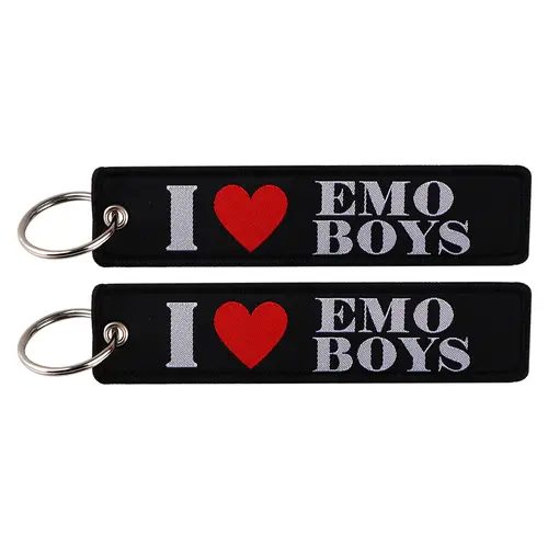 1pcs Computer Pop-up Window Quotes Embroidered Keys Tag Keychains For Motorcycles Backpack Fashion Key Ring Accessories Gifts - Image 39