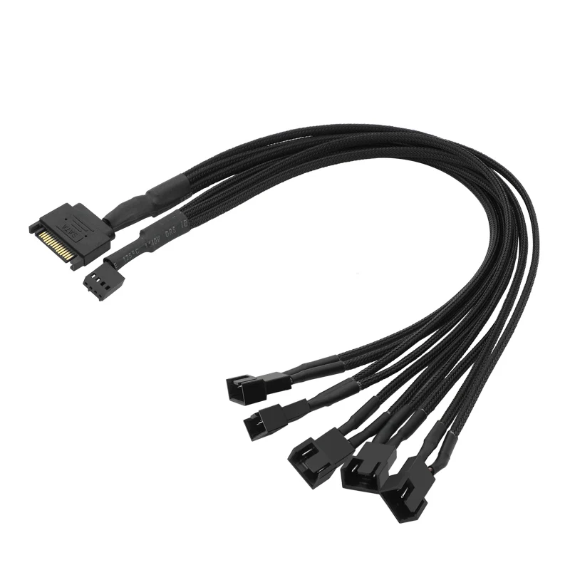 Компьютерный Вентилятор ШИМ с контролем температуры SATA Line одна точка пять на 4