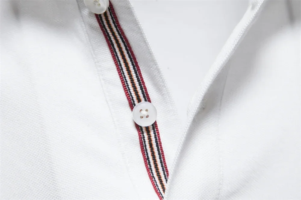 Men’s solid color polo shirt casual summer outfit