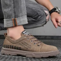Pig Leather Casual Shoes for Men Luxury Sneakers Designer All-Match Four Seasons Retro Low Top Walking Men's Shoes Hiking Shoes 1