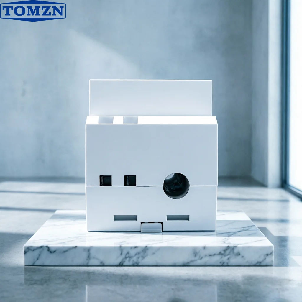 TOMZN WiFi 스마트 6-in-1 DIN 레일 AC 모니터-전압계 전류 역률 활성 kWh 에너지 미터 주파수 110V-220V 100A TUYA