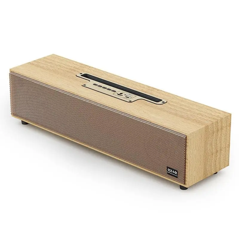 

Wireless Bluetooth Speaker Portable Bluetooth Sound Box TF Card Computer Sound Bar Wooden Subwoofer Outdoor Home Stereo Boombox