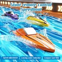 RC Baots 2.4G 4WD Mini Remote Control Boat with Light Speedboat for Pools Competitive Indoor Watercraft Toys For Kids Gifts 6