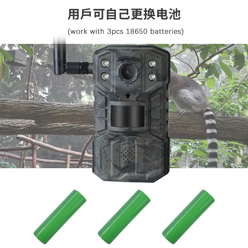 4G LTE APP Wireless Solar Camera 14MP Infrared Night Vision Device Hunting Trail Camera 2.7K HD 14MP Motion Activated