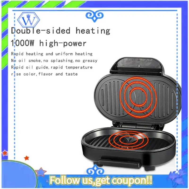 Hamburger Maker Multifunction Double Round Burger Press Patty Maker For Egg Stuffed Burgers Beef Burger EU Plug