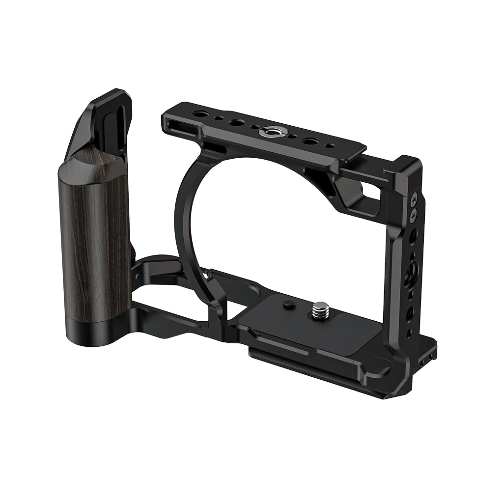 Für Nikon ZR ZR Kamera-Käfig Seitlicher Obergriff Videokamera-Halterung Schutzgehäuse Cold Shoe Halterung 3/8 1/4 Zoll Loch Mikrofonanschlüsse – Detail 5